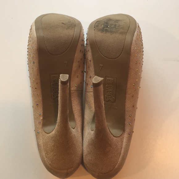 Dressy Brash Platform Heels with jewels - Size 7 - Picture 3 of 8